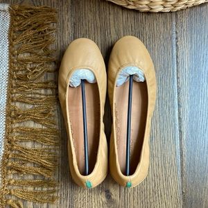 Tieks by Gavrieli Leather Camel Ballet Flats